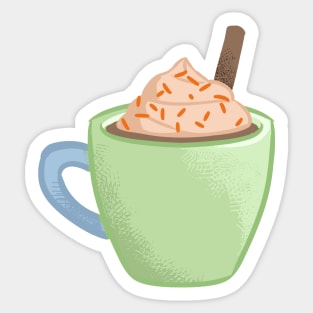 Cute Lovely Cocoa Mug Sticker